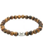 Мужской браслет из бусин Mr.Jones B006005 с тигровым глазом