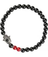 Мужской браслет из бусин Mr.Jones BNS003 с агатом