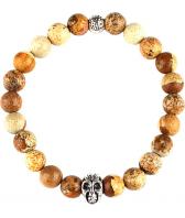 Мужской браслет из бусин Mr.Jones BNS022 с яшмой