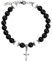 Мужской браслет из бусин Mr.Jones BNS031 с агатами