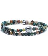 Мужской браслет из бусин Mr.Jones BNS150 с агатами