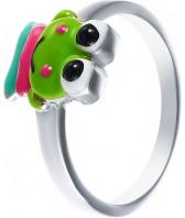 Детское серебряное кольцо Element47 by JV DJ013-RING с эмалью