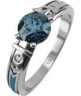 Серебряное кольцо Graf Кольцов DZH-k10/s с фианитами