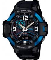 Мужские японские наручные часы Casio G-SHOCK GA-1000-2B с хронографом