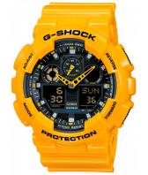 Мужские японские наручные часы Casio G-SHOCK GA-100A-9A с хронографом