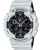 Мужские японские наручные часы Casio G-SHOCK GA-100L-7A с хронографом