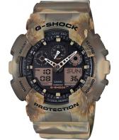 Мужские японские наручные часы Casio G-SHOCK GA-100MM-5A с хронографом