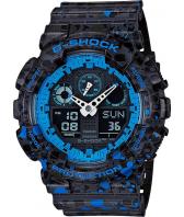 Мужские японские наручные часы Casio G-SHOCK GA-100ST-2A с хронографом