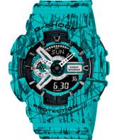 Мужские японские наручные часы Casio G-SHOCK GA-110SL-3A с хронографом