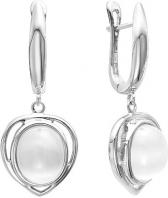 Серебряные серьги Серебро России IS-15432-39762 с кошачьим глазом