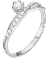 Серебряное кольцо Серебро России K-3017R-47414 с фианитами