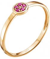 Кольцо из золота Ювелирные Традиции K110-4073RKOR с корундами