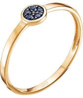 Кольцо из золота Ювелирные Традиции K114-4073GTS с сапфирами