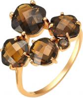 Золотое кольцо Ювелирные Традиции K120-1778TR с раухтопазами