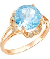 Золотое кольцо Ювелирные Традиции K120-2306T с топазом