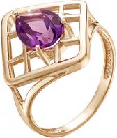 Ювелирное золотое кольцо Ювелирные Традиции K120-3401AM с аметистом
