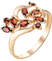 Золотое кольцо Ювелирные Традиции, изделие K120-3438GR с гранатами