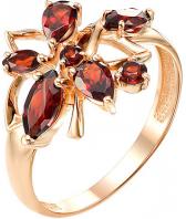 Золотое кольцо Ювелирные Традиции K120-3439GR с гранатами