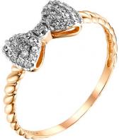 Золотое кольцо Ювелирные Традиции K132-4202 с фианитами