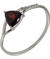 Серебряное кольцо Ювелирные Традиции K620-1473Gr с гранатом, фианитами