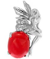 Серебряный кулон Национальное Достояние KVKP0791-nd c цирконом, турмалином