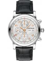 Мужские швейцарские механические наручные часы Montblanc MB110590 с хронографом