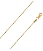 Золотая цепочка на шею Национальное Достояние NC-15-078-0-25 с плетением снейк