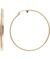 Стальные серьги кольца конго DKNY NJ1743040 с кристаллами