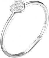 Серебряное наборное кольцо Серебро России NK003-44670 с фианитами