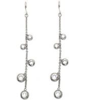 Серебряные длинные серьги Pierre Cardin PCER-90212.A с цирконами