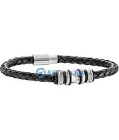 Мужской кожаный браслет Police PJ.25488BLB/01-S