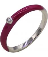 Серебряное кольцо Серебро России RK-141024-36836 с эмалью с фианитом