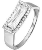 Серебряное кольцо КЮЗ Дельта S113873 с фианитами