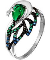 Серебряное кольцо КЮЗ Дельта S114154 с фианитами