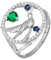 Серебряное кольцо КЮЗ Дельта S114164 с фианитами