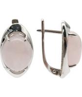 Серебряные серьги Ювелирные Традиции S620-4903KVR с кварцем