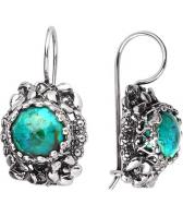 Серебряные серьги Yaffo SAE1066 с бирюзой