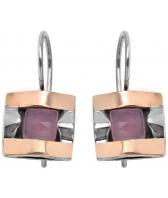 Серебряные серьги Yaffo SAE586 с кварцем