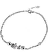 Серебряный браслет цепь Sandara SGB131 с фианитами