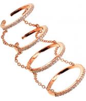 Серебряное кольцо на две фаланги Национальное Достояние SIDM1120RP-nd с цирконами