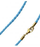 Кожаный шнурок Swanky SK9MZ300-GOLUBOJ