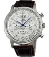 Мужские японские наручные часы Orient TV02004W с хронографом