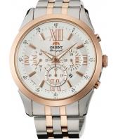 Мужские японские наручные часы Orient TW04001W с хронографом