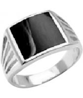 Мужская серебряная печатка перстень Национальное Достояние YLS-2111-nd с эмалью