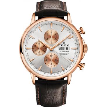 Мужские швейцарские механические наручные часы Edox 01120-37RAIR с хронографом 1