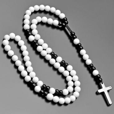 Колье бусы с подвесками Rico La Cara 0130-rlc с агатом, марблитом 1