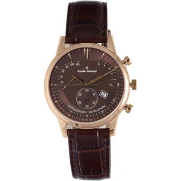 Мужские швейцарские наручные часы Claude Bernard 01506-37RBRIR с хронографом 1