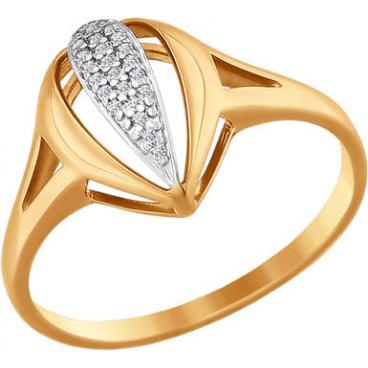Золотое кольцо SOKOLOV 016498_s с фианитами 1 Золотое кольцо SOKOLOV 016498_s с фианитами 1