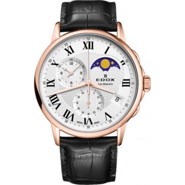 Мужские швейцарские наручные часы Edox 01651-37RAR с хронографом 1