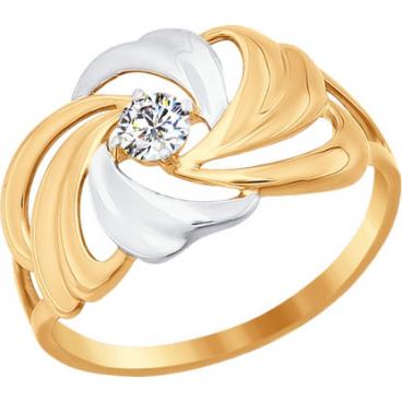 Золотое кольцо SOKOLOV 016816_s с фианитом 1 Золотое кольцо SOKOLOV 016816_s с фианитом 1